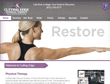 Tablet Screenshot of cuttingedgeptonline.com